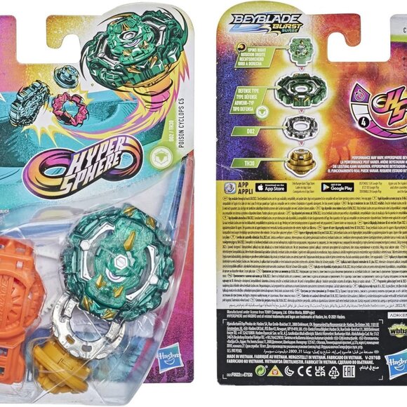 Beyblade Burst Rise Hypersphere Poison Cyclops C5 Starter Pack New Sealed - Picture 7 of 13